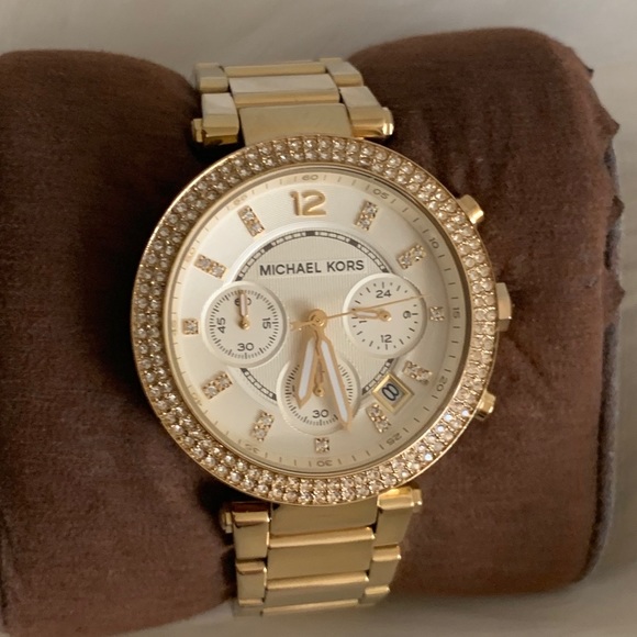 Michael Kors Parker Chronograph Gold Watch Mk5354 - Picture 7 of 11